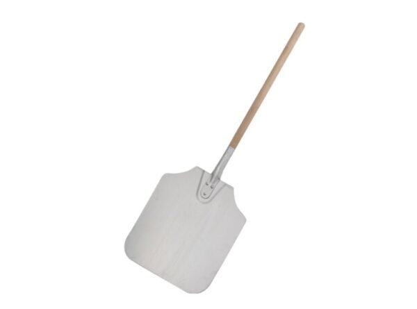 16" x 18" Aluminum Pizza Peel with 22" Wooden Handle - Image 2