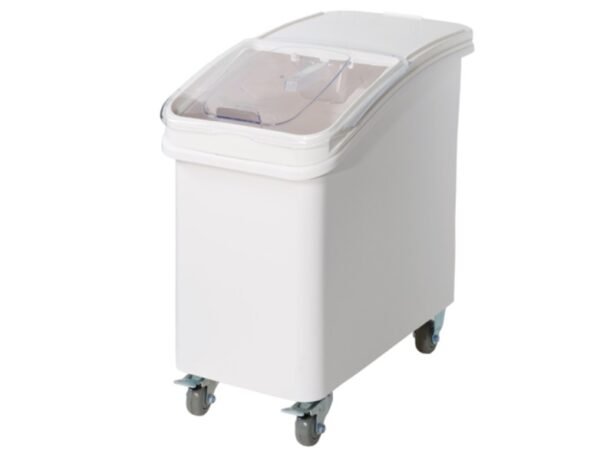 27 Gallon Ingredient Bin with Brake Casters and Scoop
