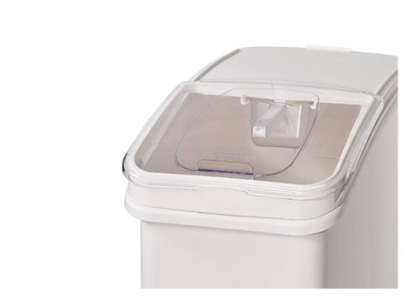 27 Gallon Ingredient Bin with Brake Casters and Scoop - Image 2