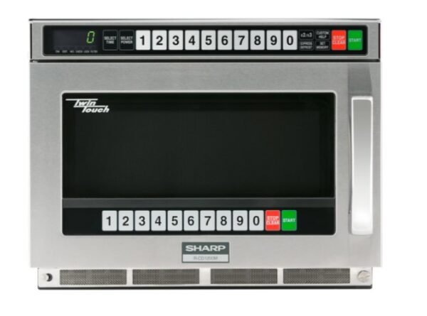 Sharp TwinTouch 1200 Watt Commercial Microwave Oven with Dual TouchPads (RCD1200M)