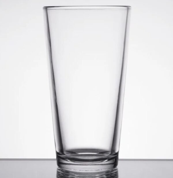 Libbey Restaurant Basics 16 oz. Rim Tempered Tall Mixing Glass - Image 3
