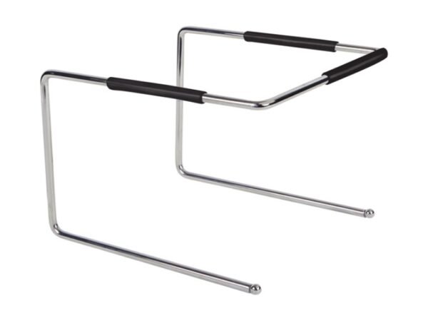 Chrome Metal Pizza Stand - Image 3