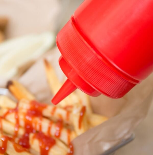 24 OZ WIDE-MOUTH SQUEEZE BOTTLE, RED (6PK) - Image 2