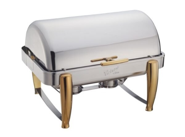 8 Quart Full-size Chafer, Roll-top, Stainless Steel, Extra Heavyweight - Image 2