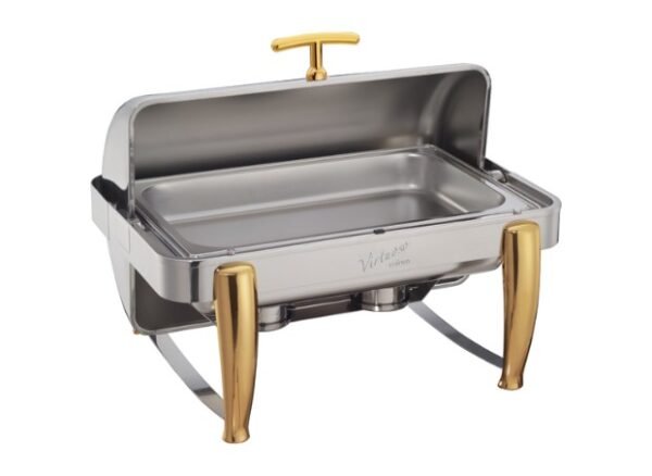 8 Quart Full-size Chafer, Roll-top, Stainless Steel, Extra Heavyweight - Image 3