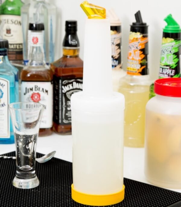 1 QT STORER AND POUR, YELLOW