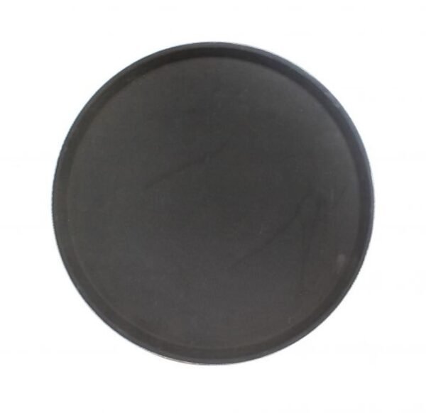 14" ROUND TRAY, BLACK, FIBERGLASS - Image 2