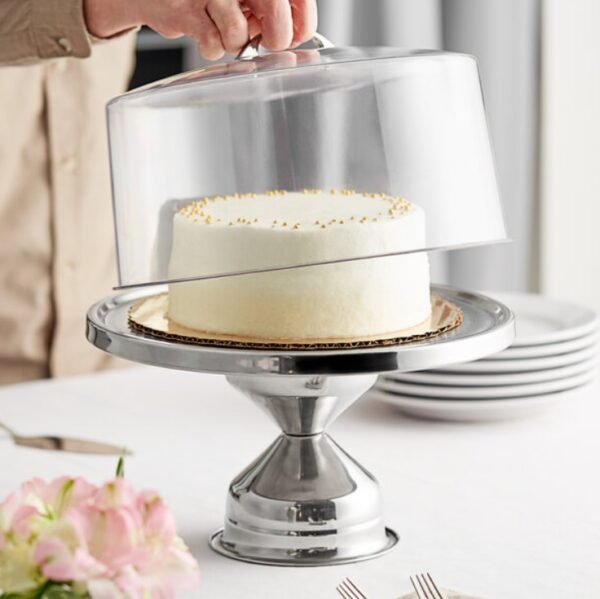 13" Stainless Steel Cake / Pizza Stand with Mirror Finish