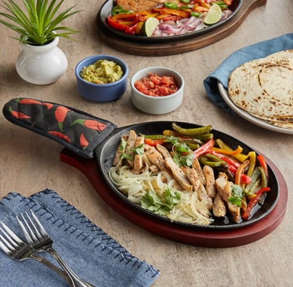 Fajita Server Two Piece Set, Cast Iron