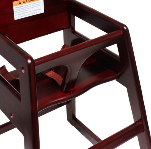 MAHOGANY WOOD FINISHED CHILDREN HIGH CHAIR - Image 3