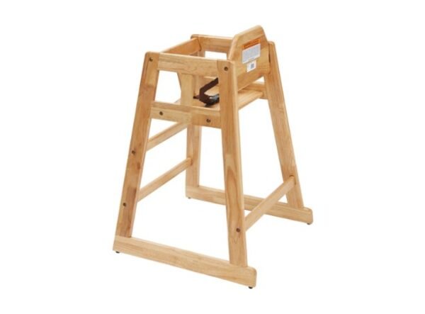 Wooden High Chair, Assembled - Image 2